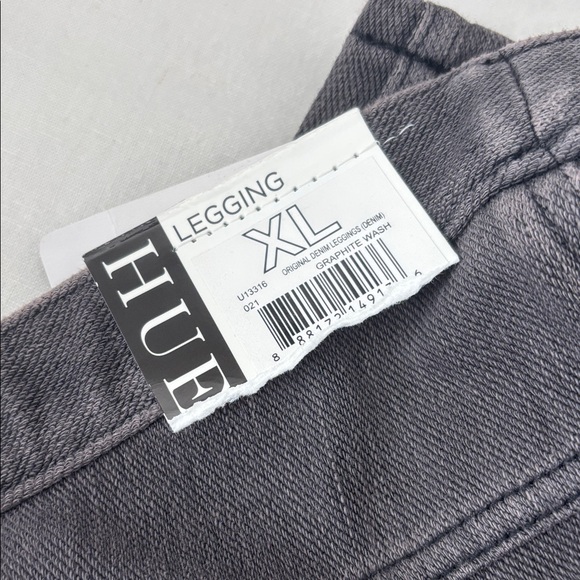 NWT HUE Graphite Wash Denim Leggings XL - Picture 3 of 3